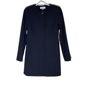 Calvin Klein Black long jacket Size 2
